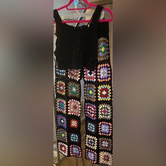 HANDMADE Crochet Pants And Crop Top Set,All Products : American Fashion Style Bags On Sale
